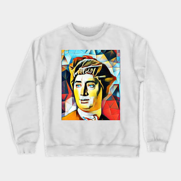 David Hume Abstract Portrait | David Hume Artwork 6 Crewneck Sweatshirt by JustLit